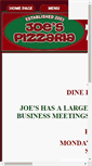 Mobile Screenshot of joespizzaria.com